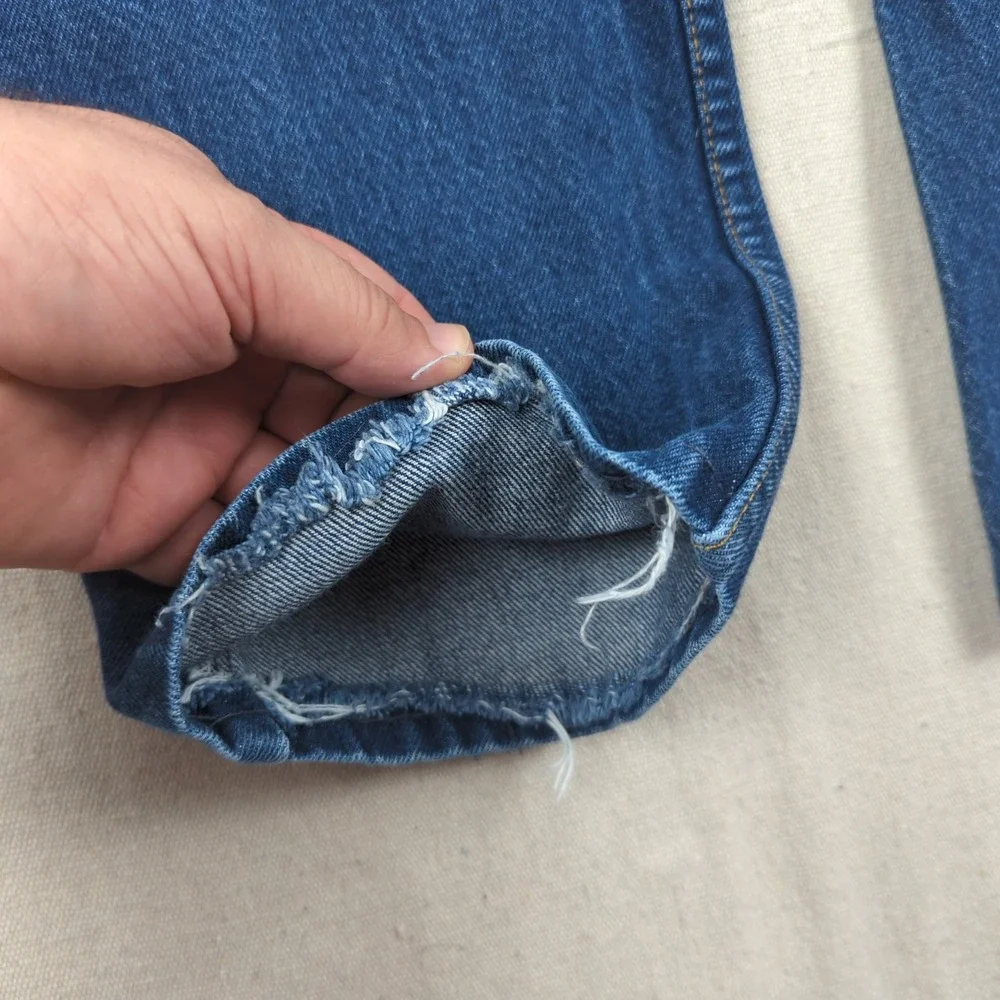 Vintage Levis Jeans Mens 34x30*‎ Blue 517 Boot Cut Orange Tab Hemmed 70s 80s